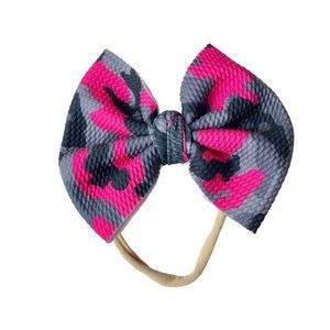 5/$25 NWOT Pink Camo Hair Bow Headband